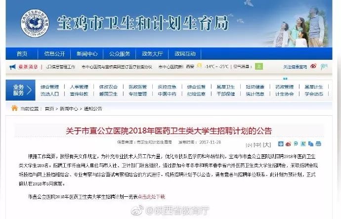 宝鸡市卫生局最新招聘信息全面解析
